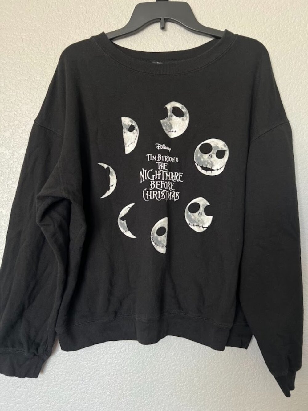 Disney Nightmare Before Christmas Jack Crew Neck Sweatshirt Size XL (15-17)